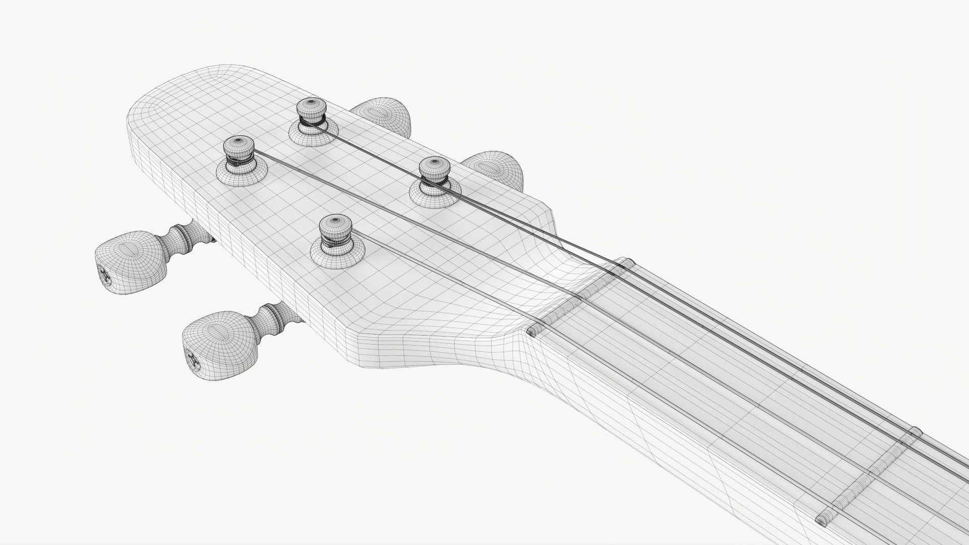 Acoustic instrument 4-string 02 3D model_16