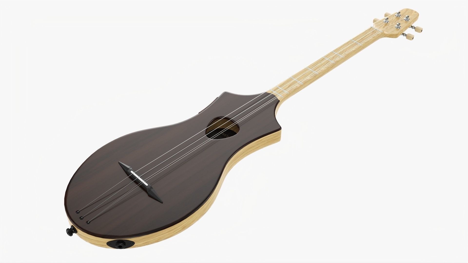 Acoustic instrument 4-string 02 3D model_1