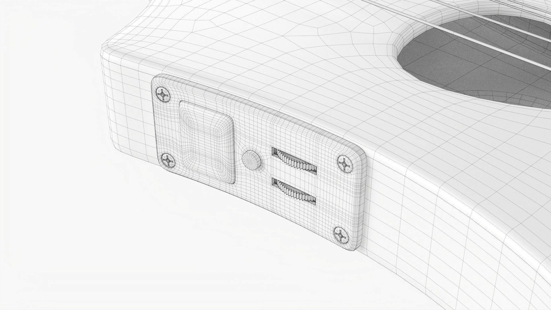 Acoustic instrument 4-string 02 3D model_15