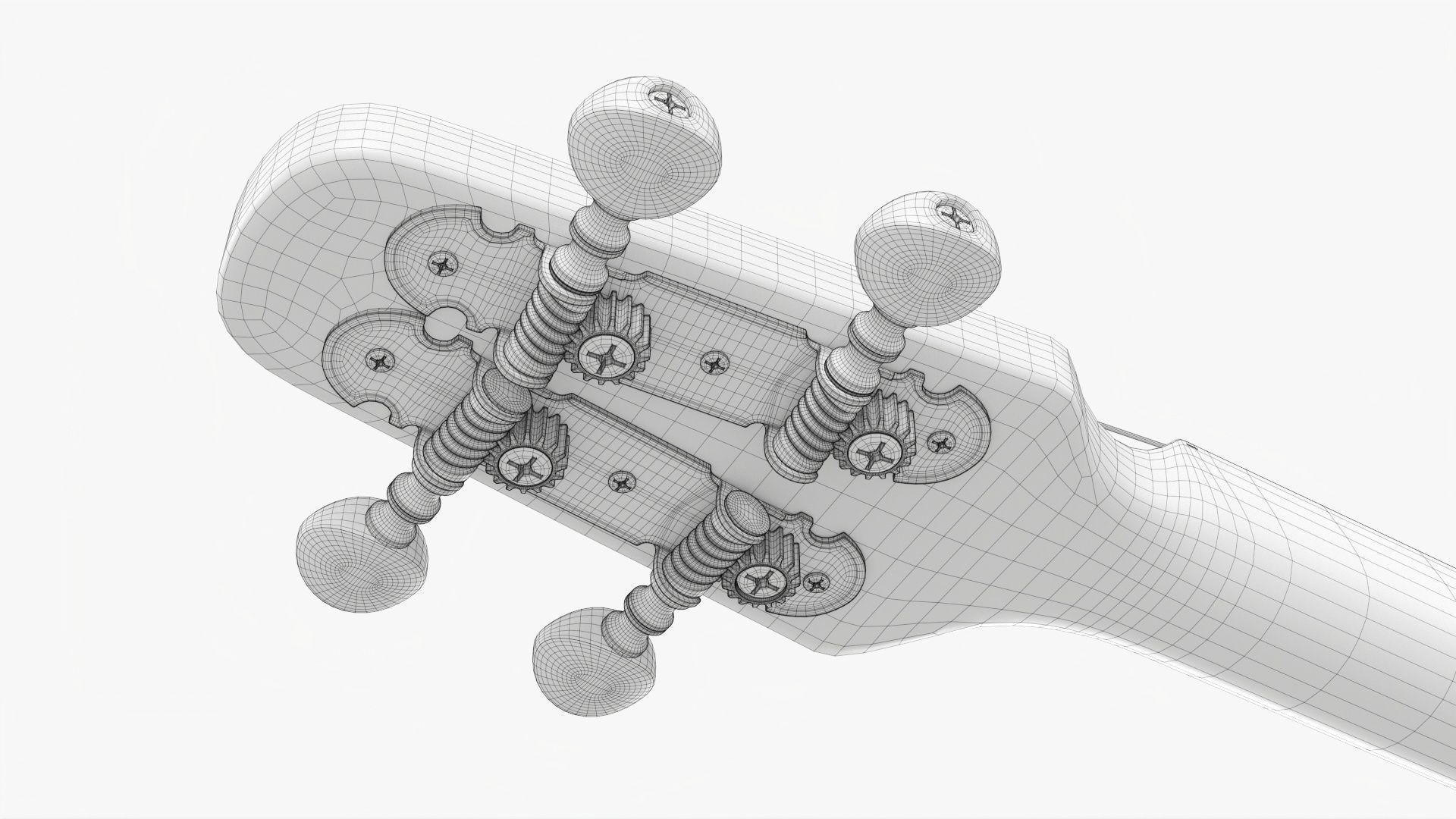 Acoustic instrument 4-string 02 3D model_17
