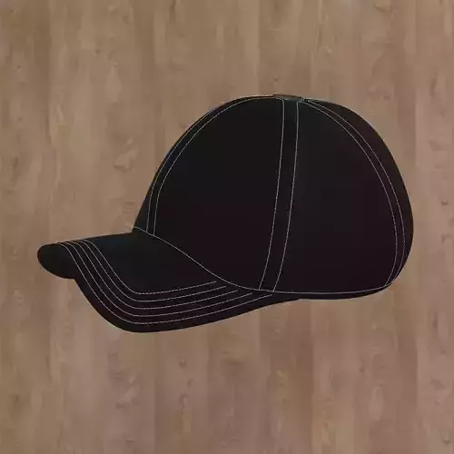 cap 3d baseball