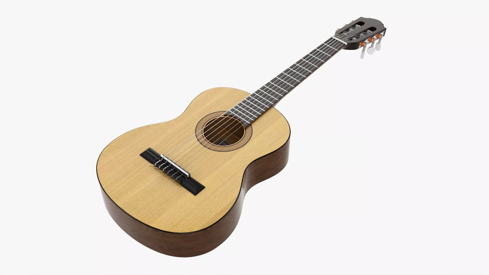 Acoustic guitar classic 01 3D model