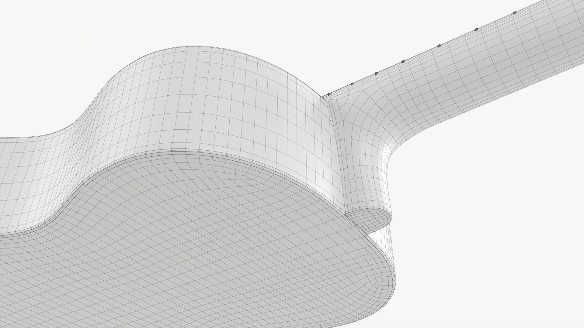 Acoustic guitar classic 02 3D model_20