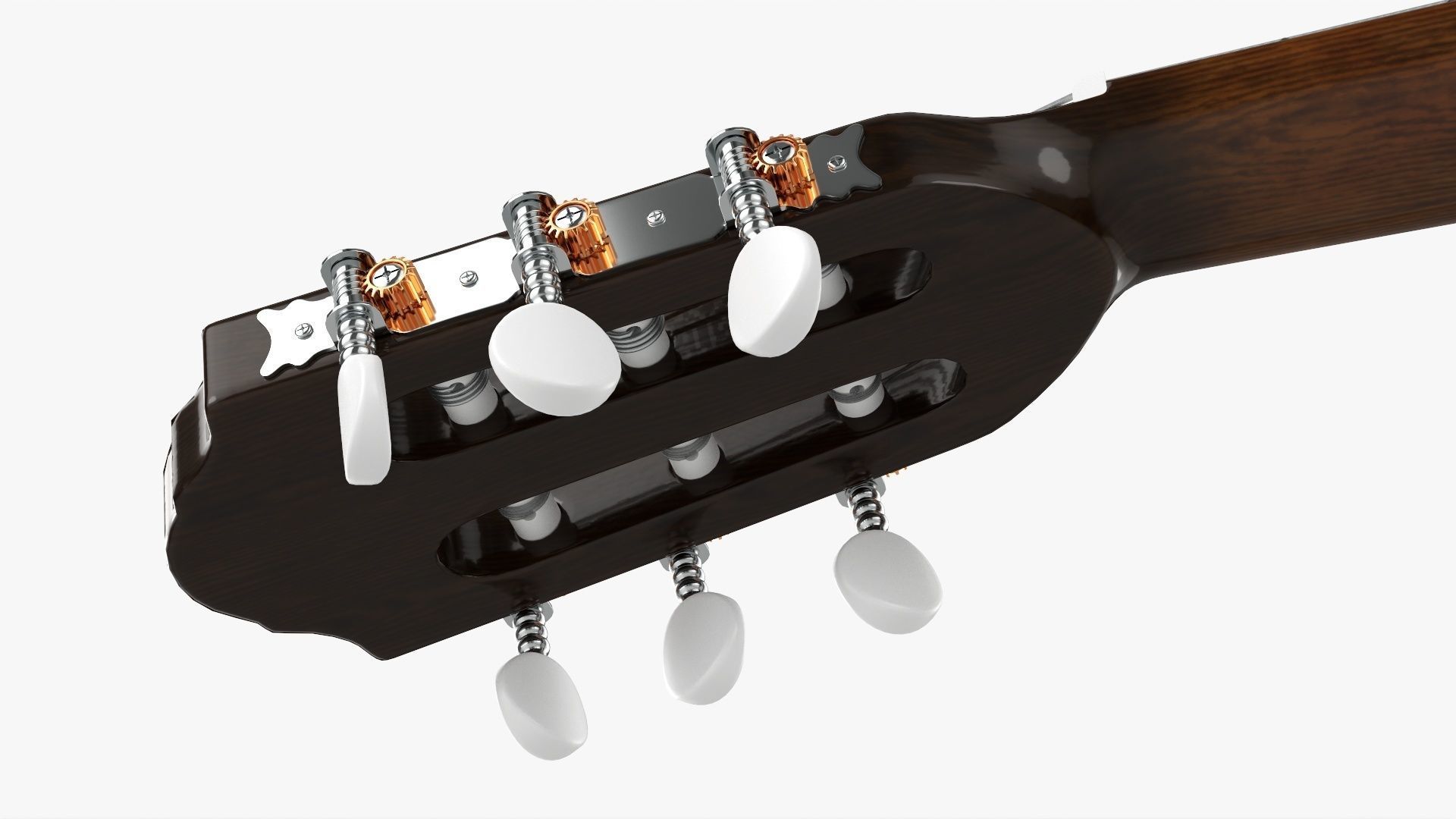 Acoustic guitar classic 02 3D model_4