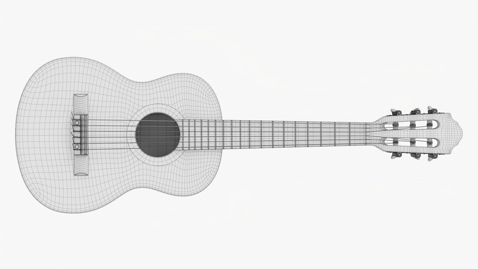 Acoustic guitar classic 02 3D model_23