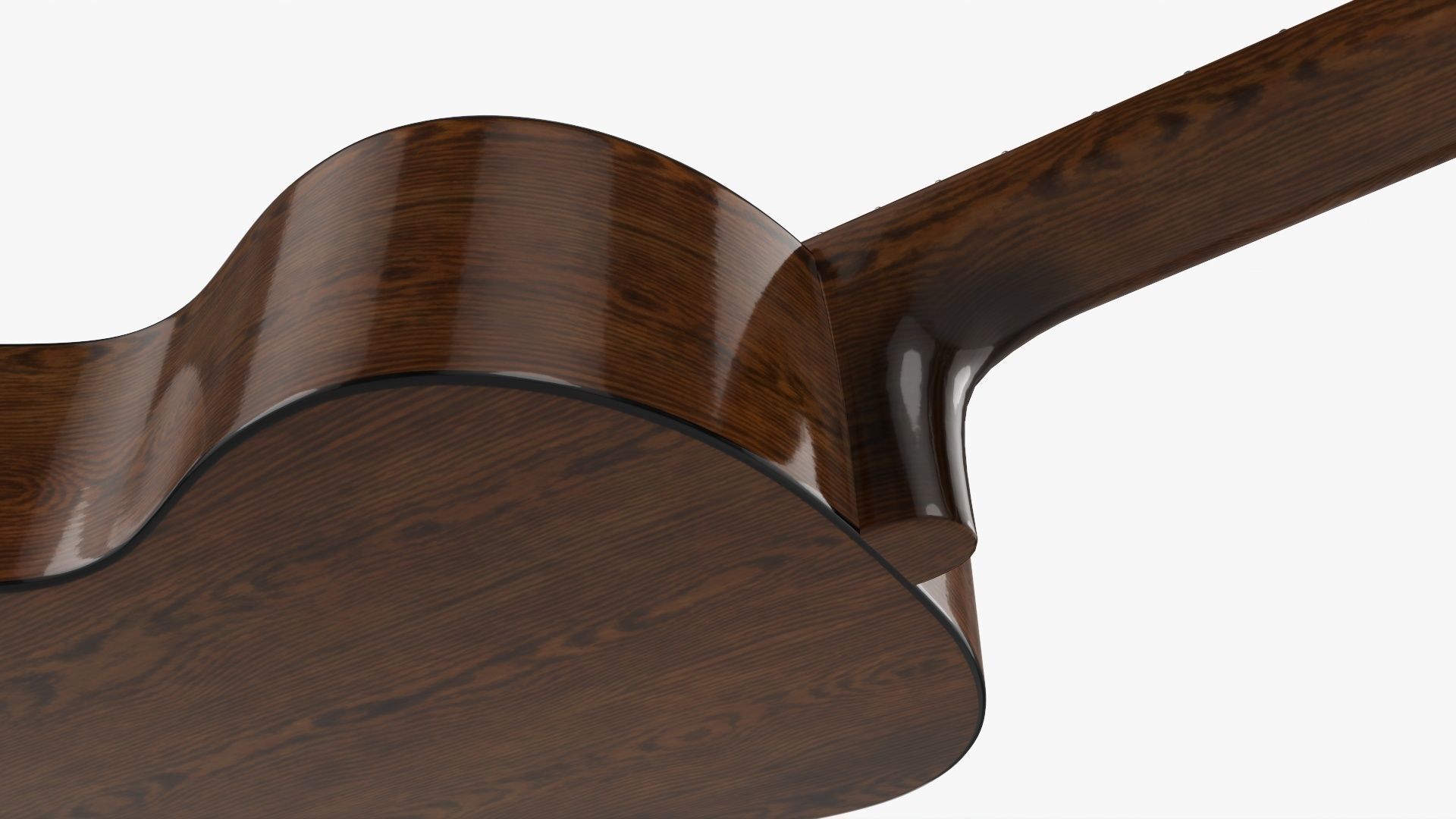 Acoustic guitar classic 02 3D model_8