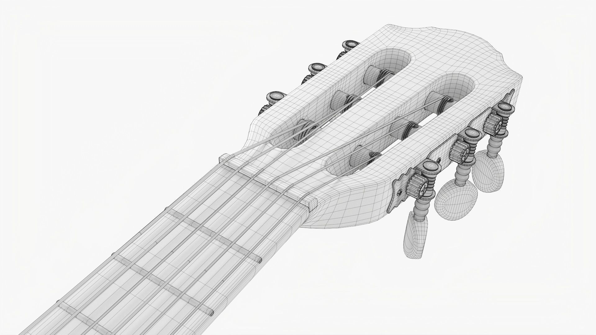 Acoustic guitar classic 02 3D model_15
