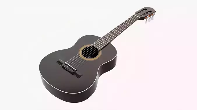 Acoustic guitar classic 03 3D model