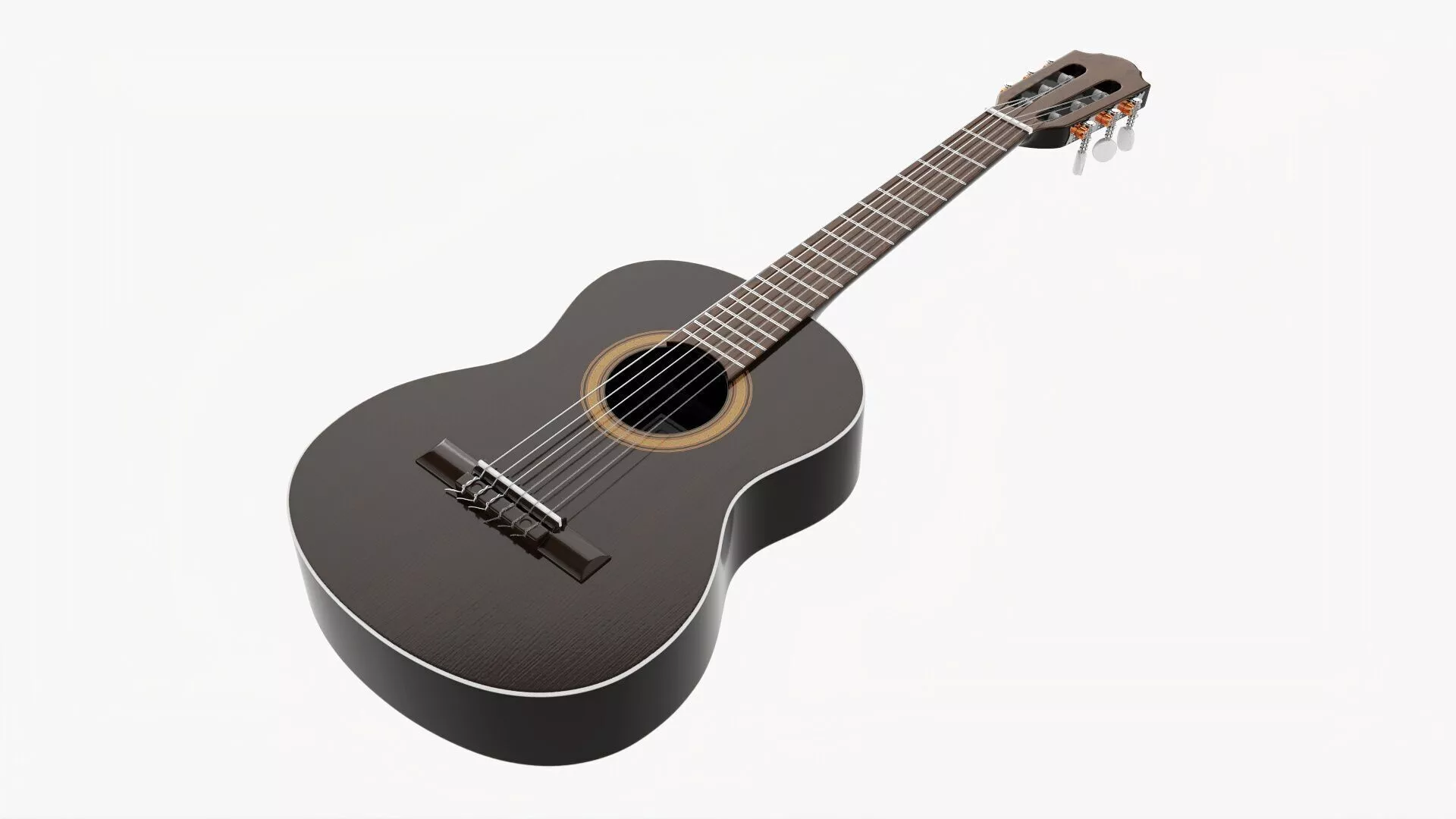 Acoustic guitar classic 03 3D model