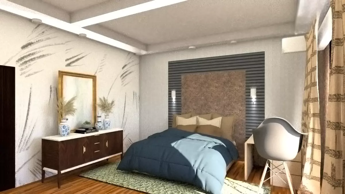 Interior Bed Room 3D model_0