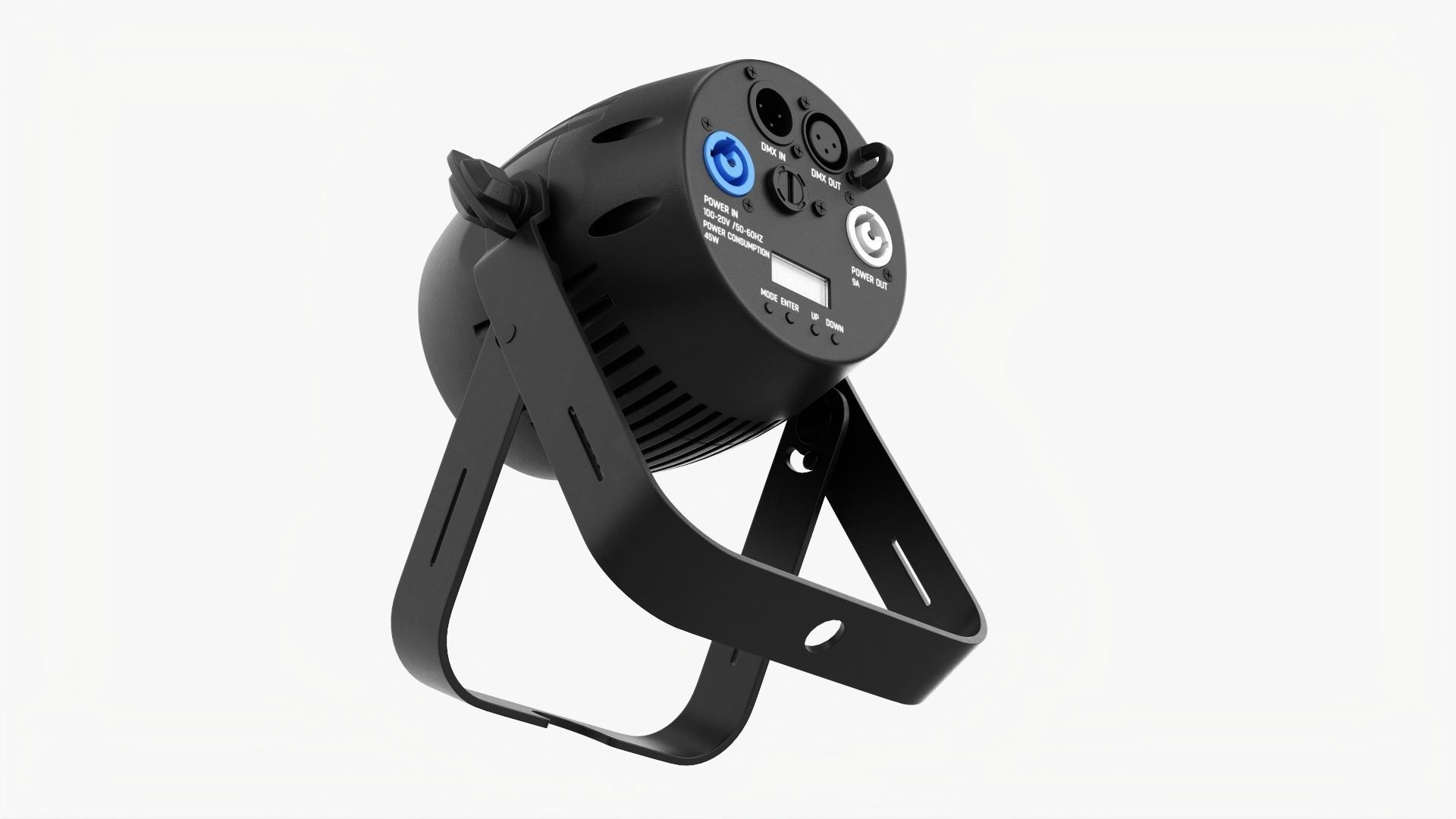 Compact LED light spot 3D model_2