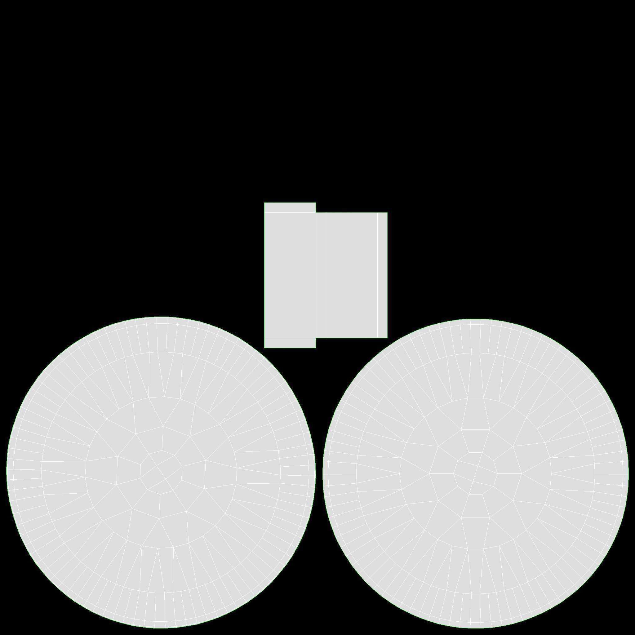 Compact LED light spot 3D model_14