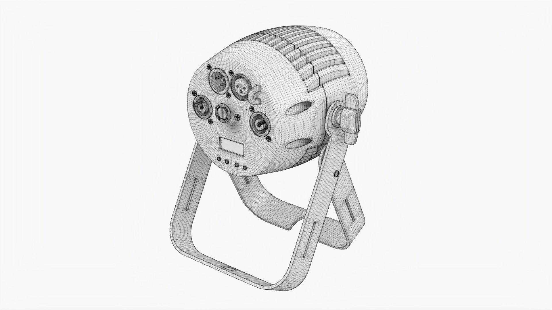 Compact LED light spot 3D model_7