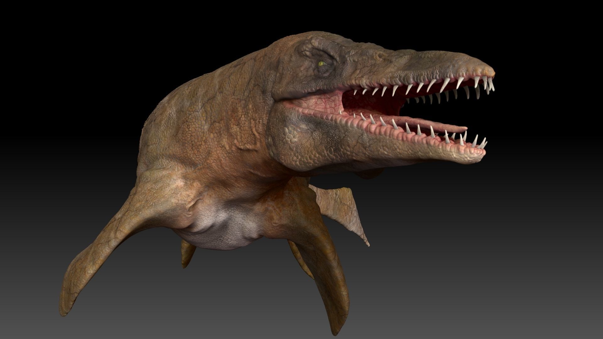 Tylosaurus Sculpt Project 3D model_5