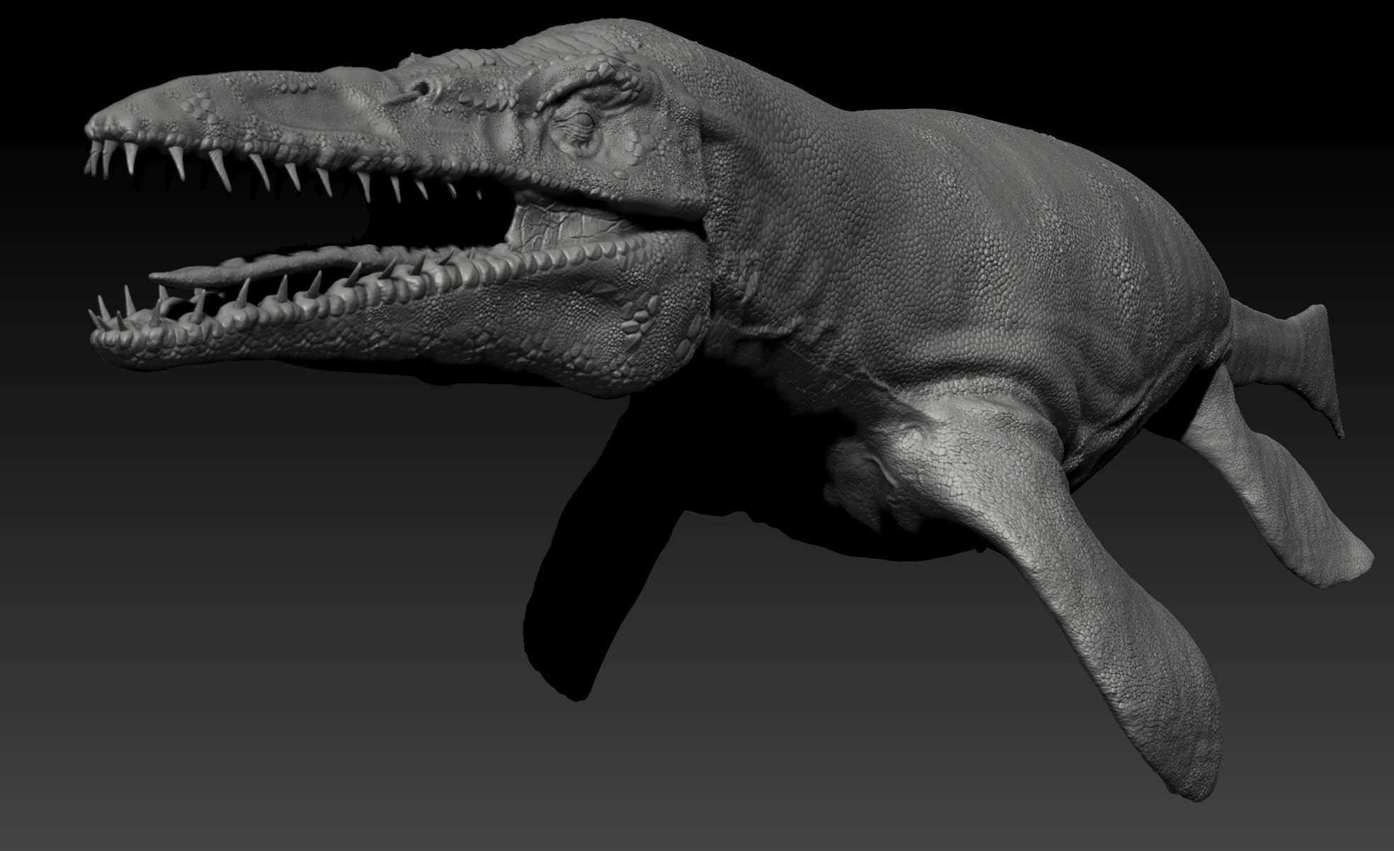 Tylosaurus Sculpt Project 3D model_18