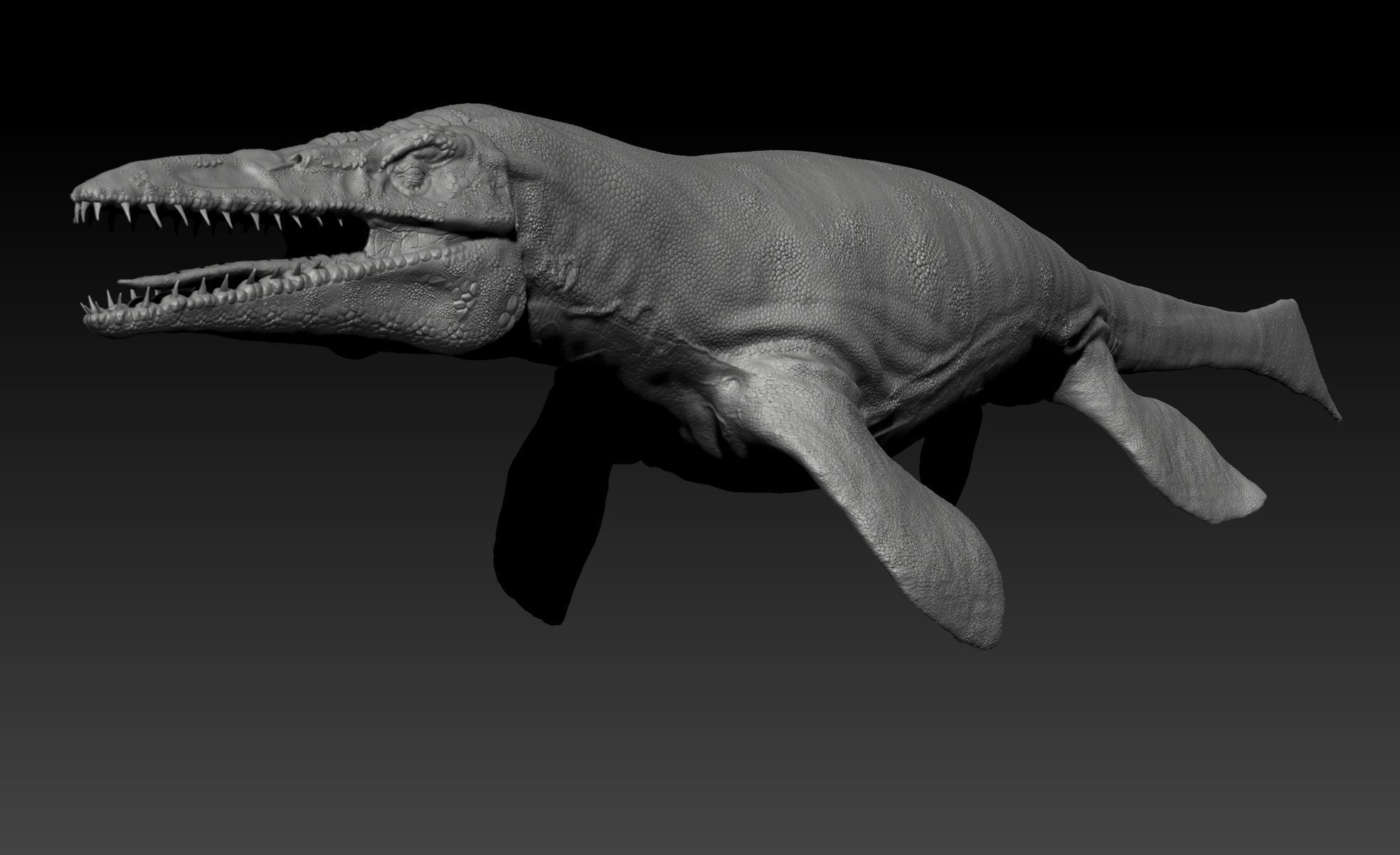 Tylosaurus Sculpt Project 3D model_17