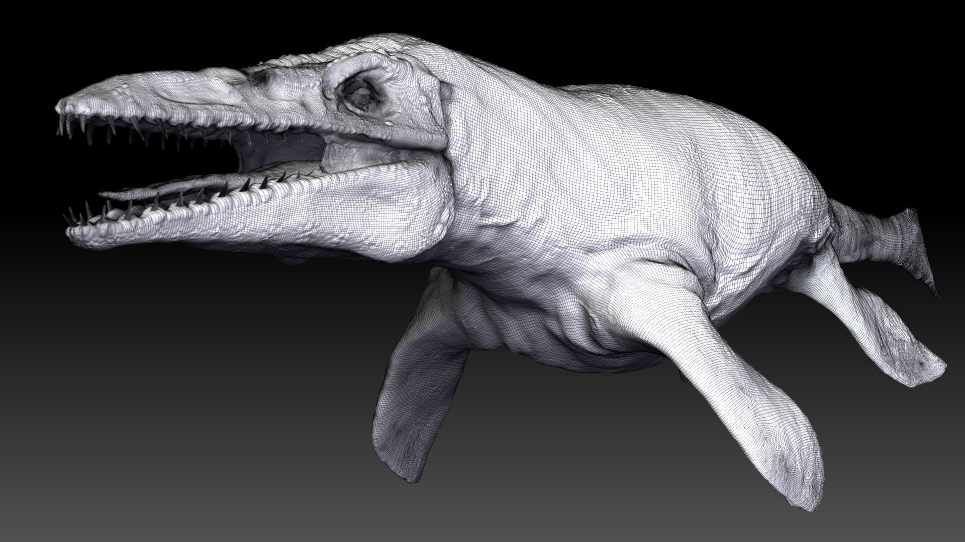 Tylosaurus Sculpt Project 3D model_21