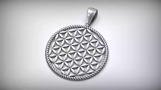 Flower Of Life Sacred Mandala Symbol Talisman