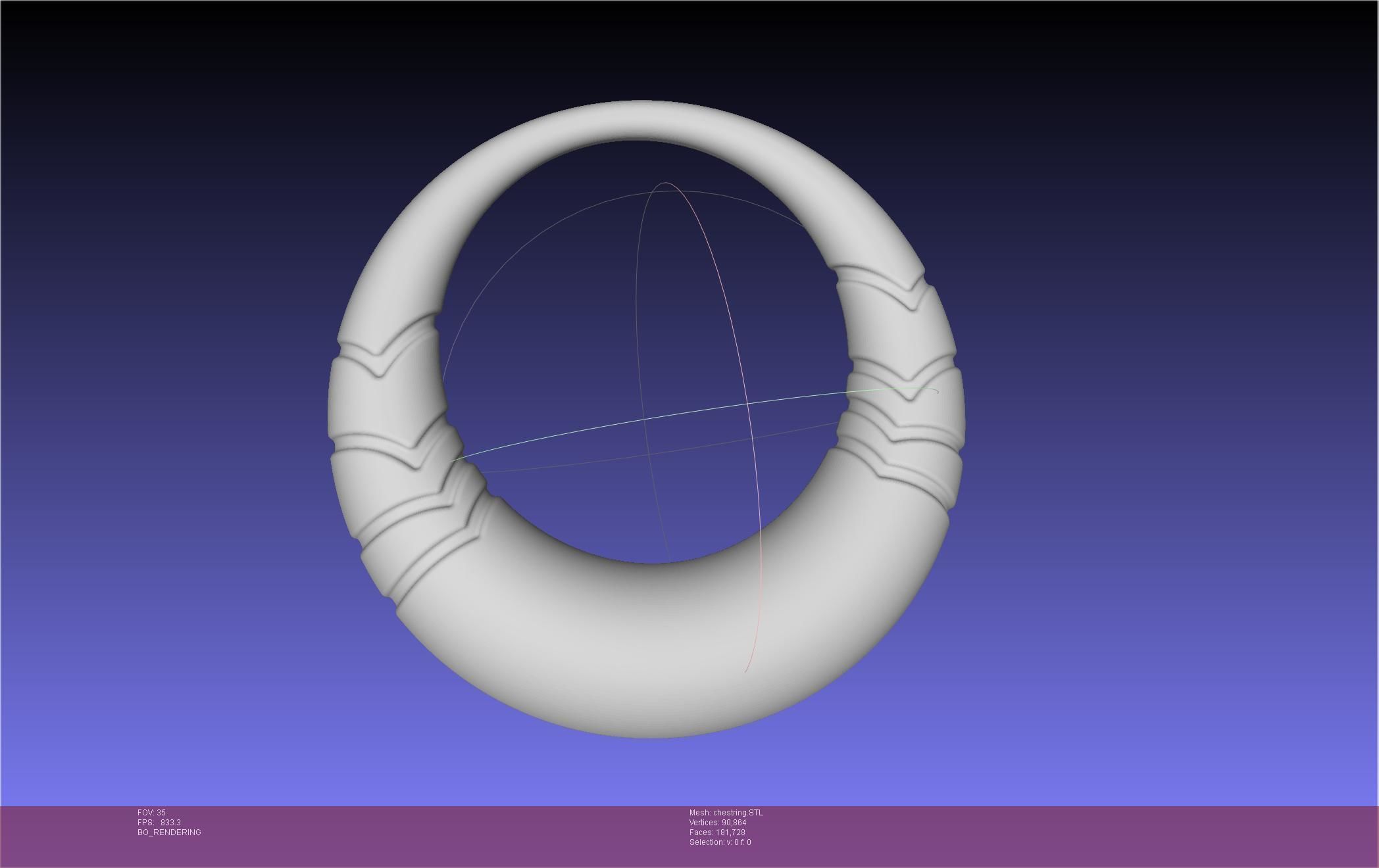 Final Fantasy XIV Dancer Chest Ring Printable Model 3D print model_58