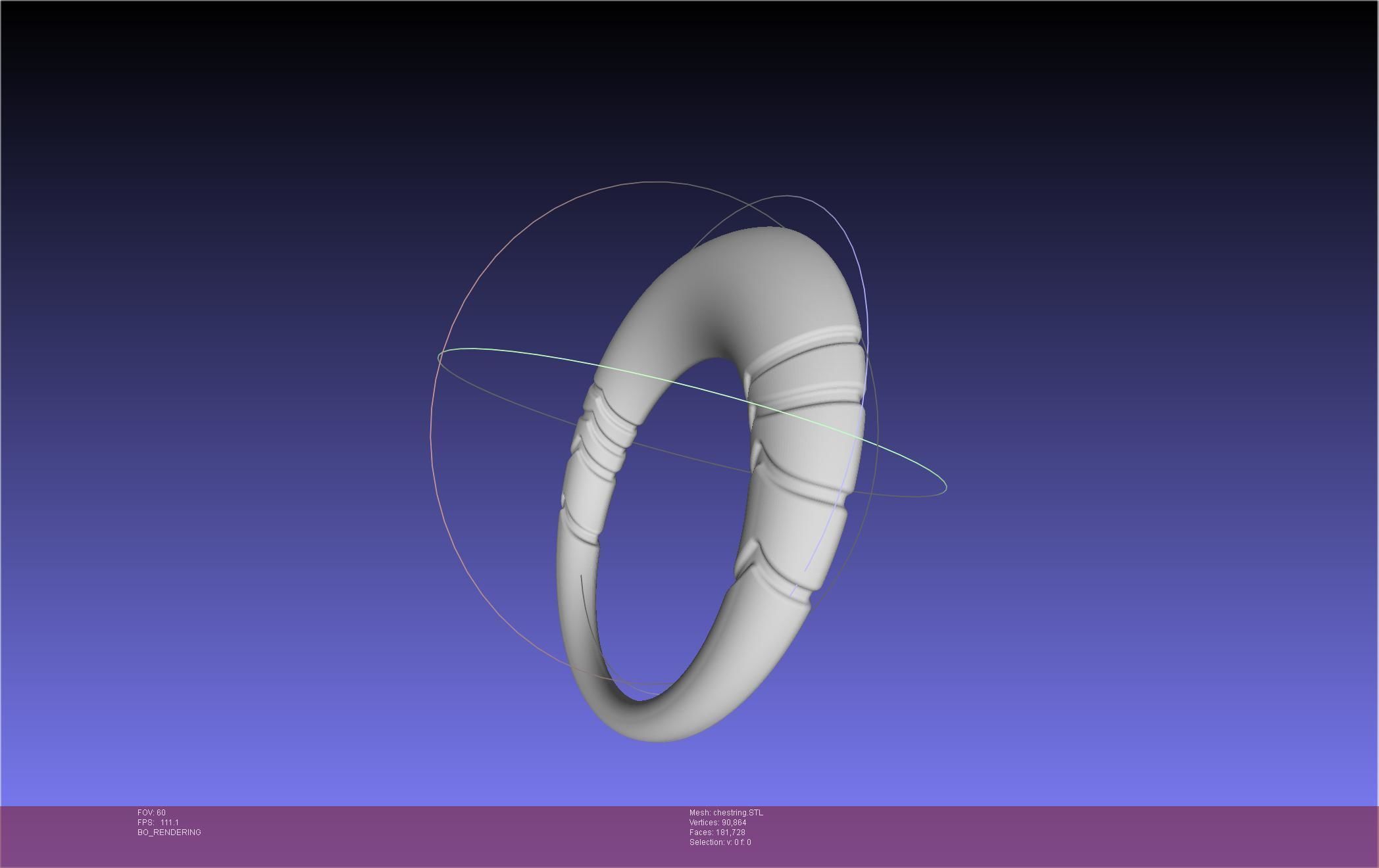 Final Fantasy XIV Dancer Chest Ring Printable Model 3D print model_23