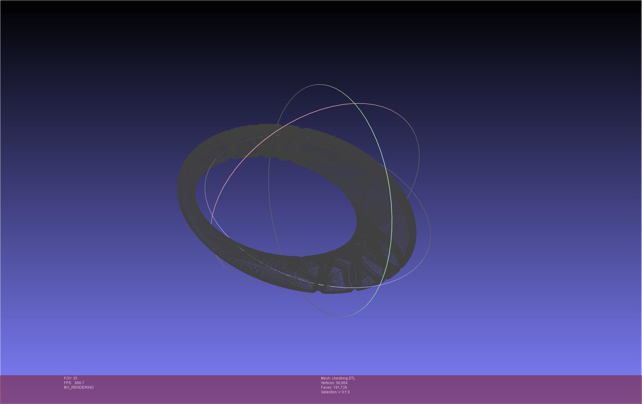 Final Fantasy XIV Dancer Chest Ring Printable Model 3D print model_48