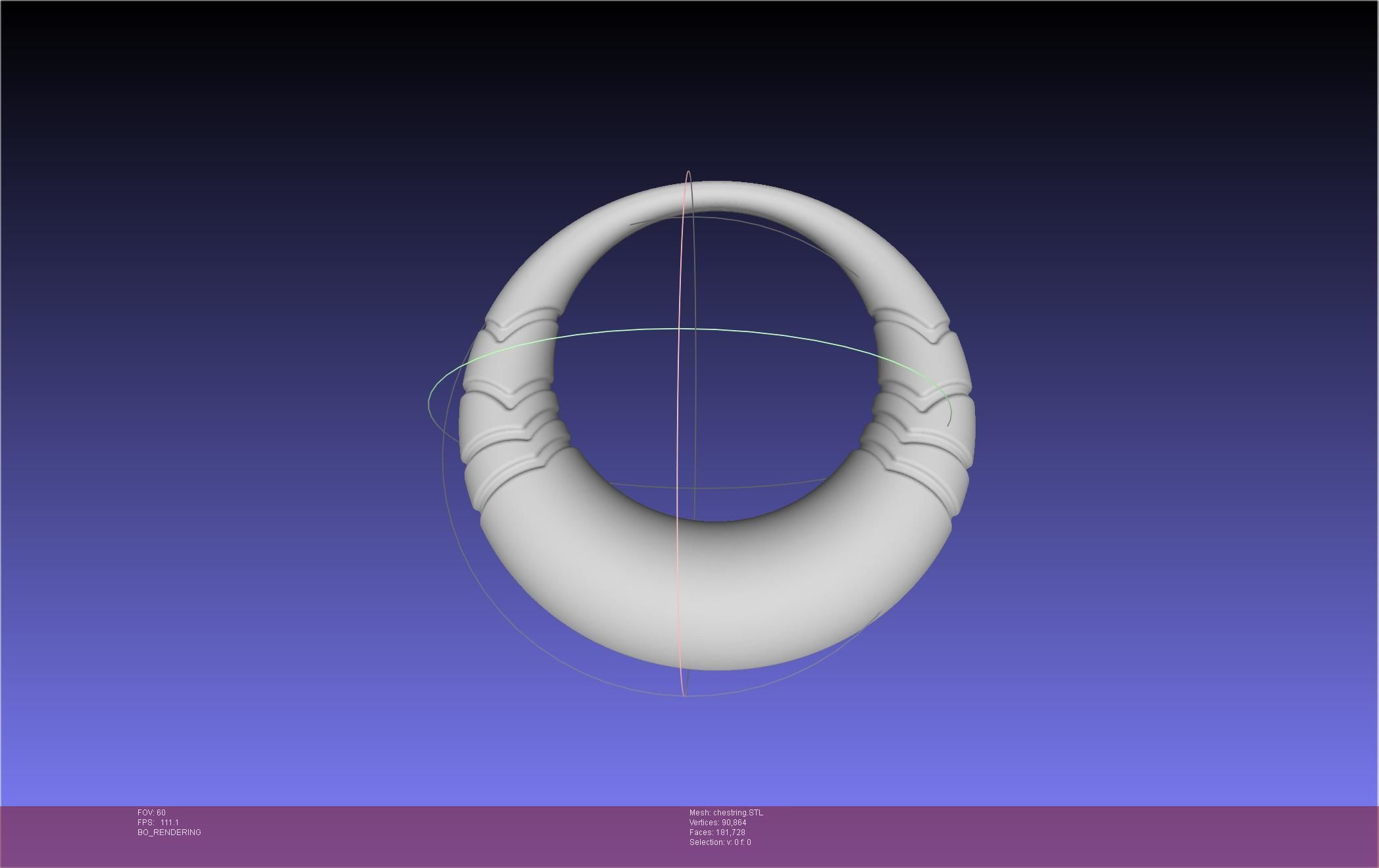 Final Fantasy XIV Dancer Chest Ring Printable Model 3D print model_9