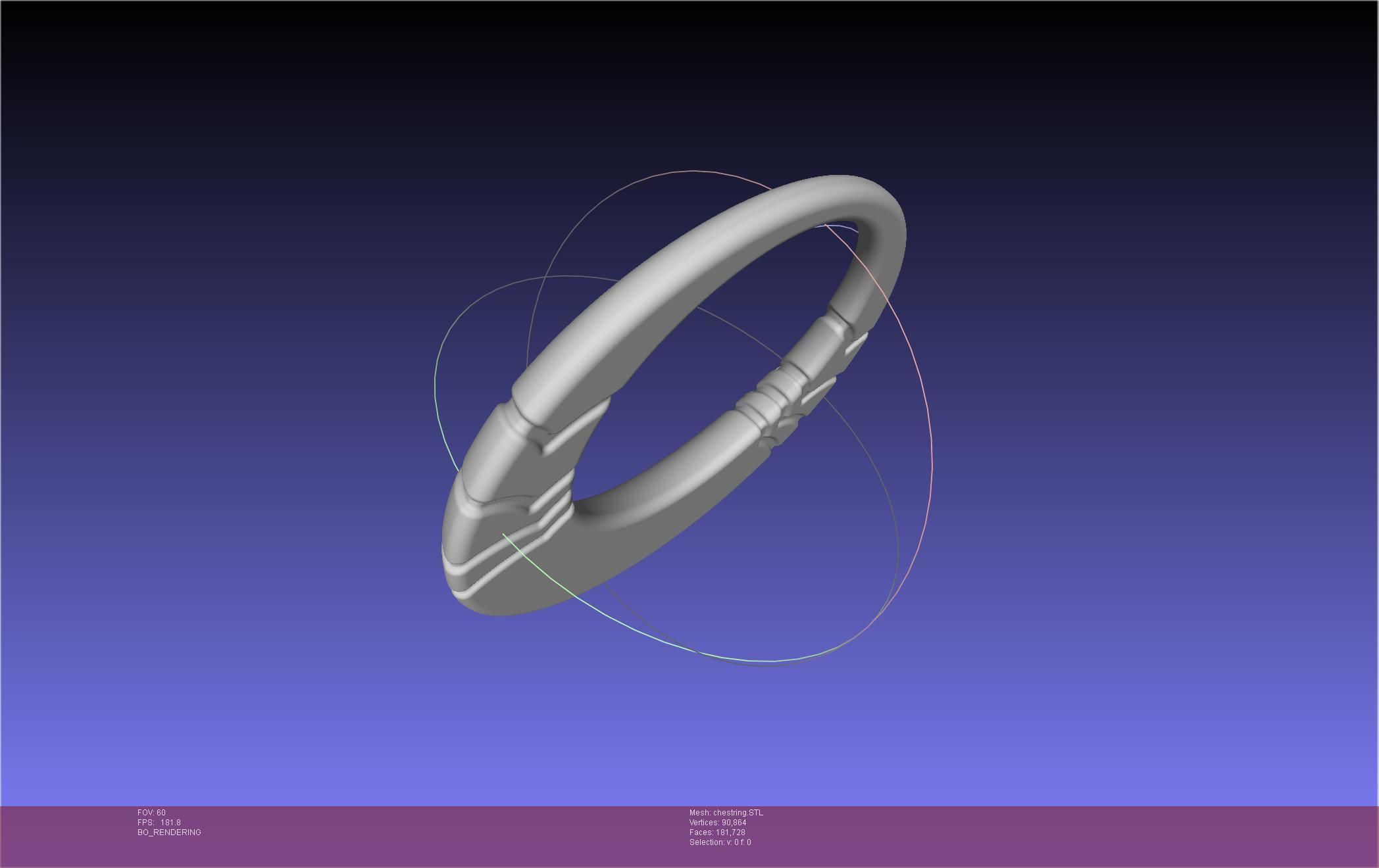 Final Fantasy XIV Dancer Chest Ring Printable Model 3D print model_20