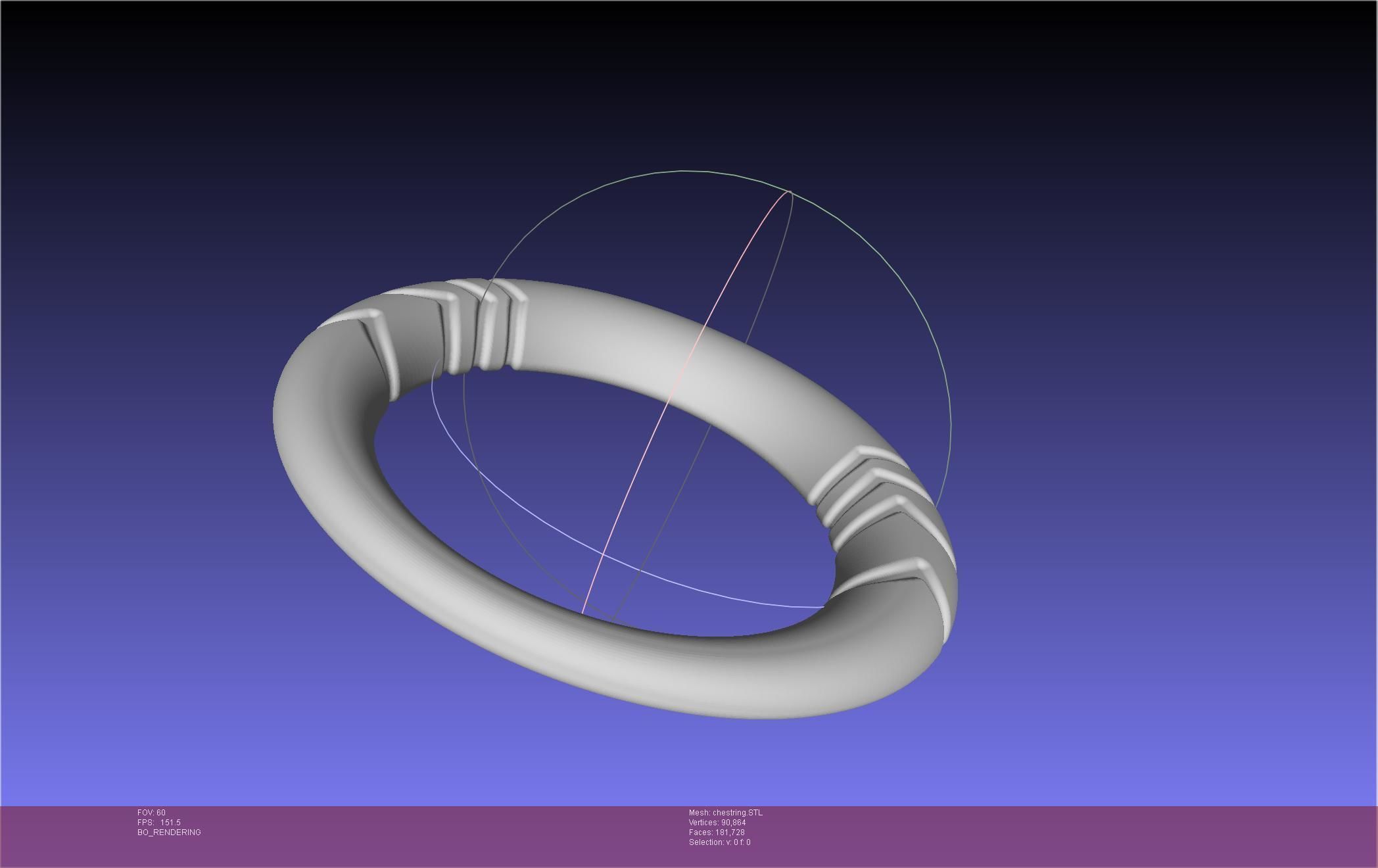 Final Fantasy XIV Dancer Chest Ring Printable Model 3D print model_4