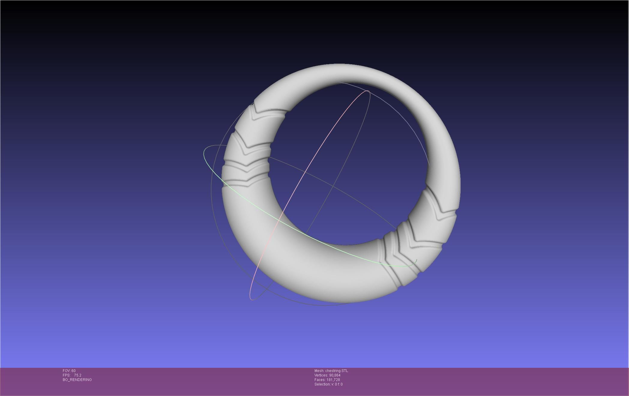 Final Fantasy XIV Dancer Chest Ring Printable Model 3D print model_10