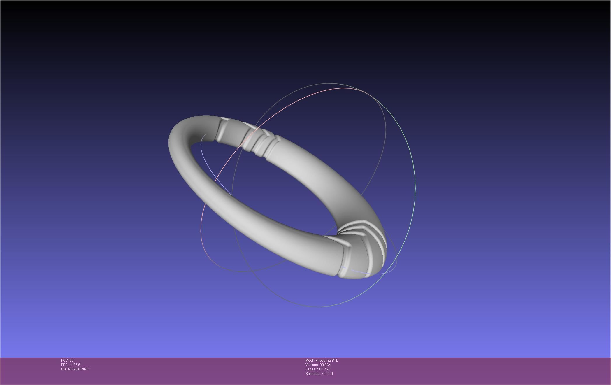 Final Fantasy XIV Dancer Chest Ring Printable Model 3D print model_13