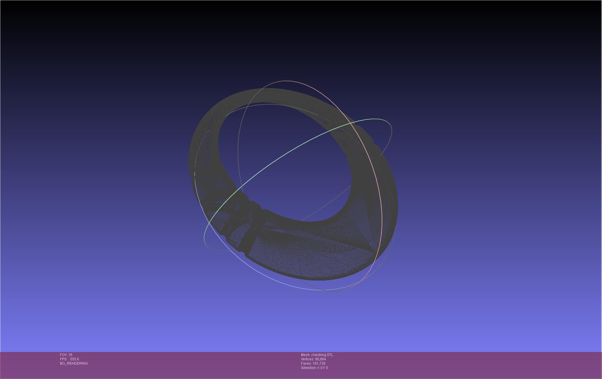 Final Fantasy XIV Dancer Chest Ring Printable Model 3D print model_47