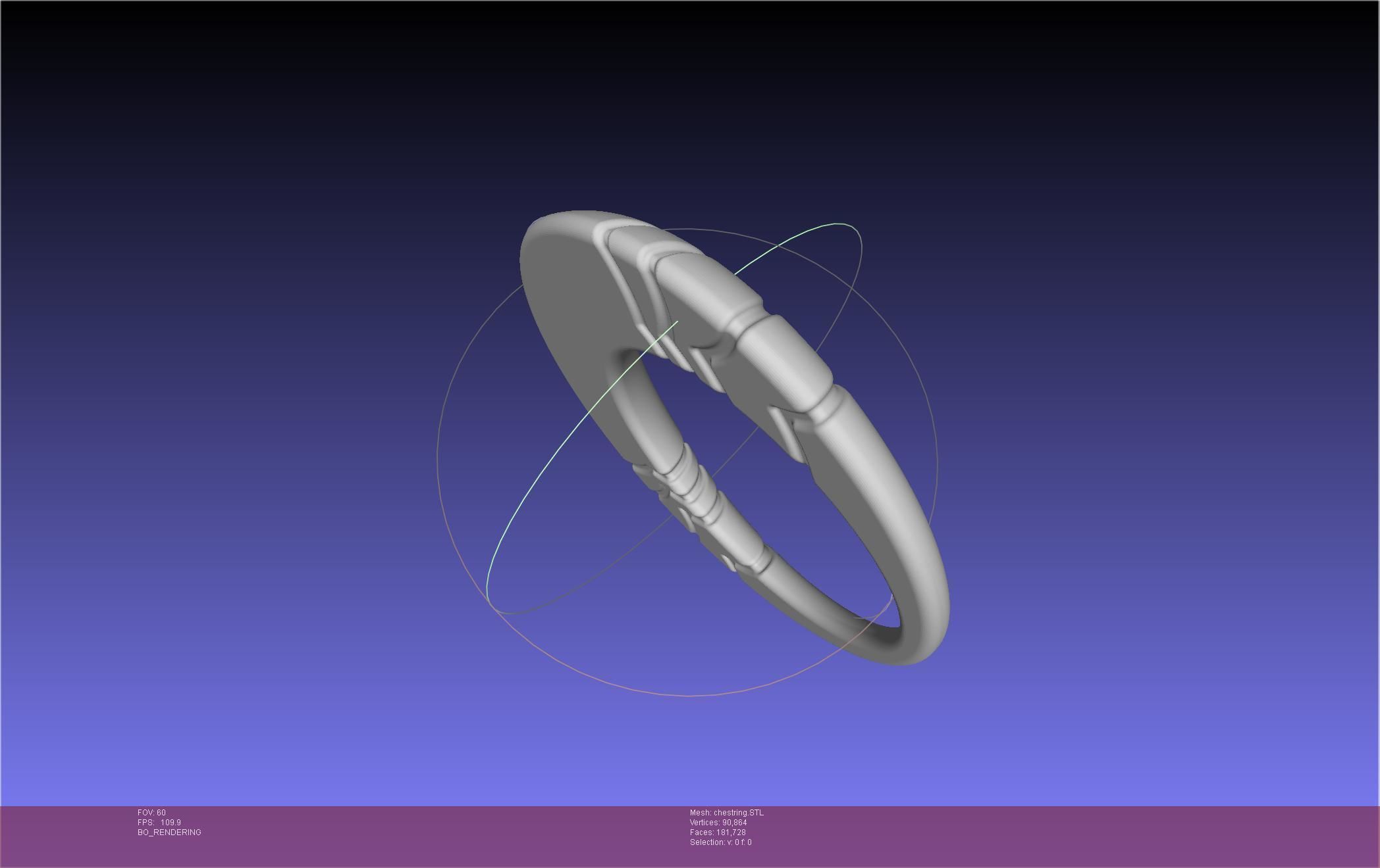 Final Fantasy XIV Dancer Chest Ring Printable Model 3D print model_25