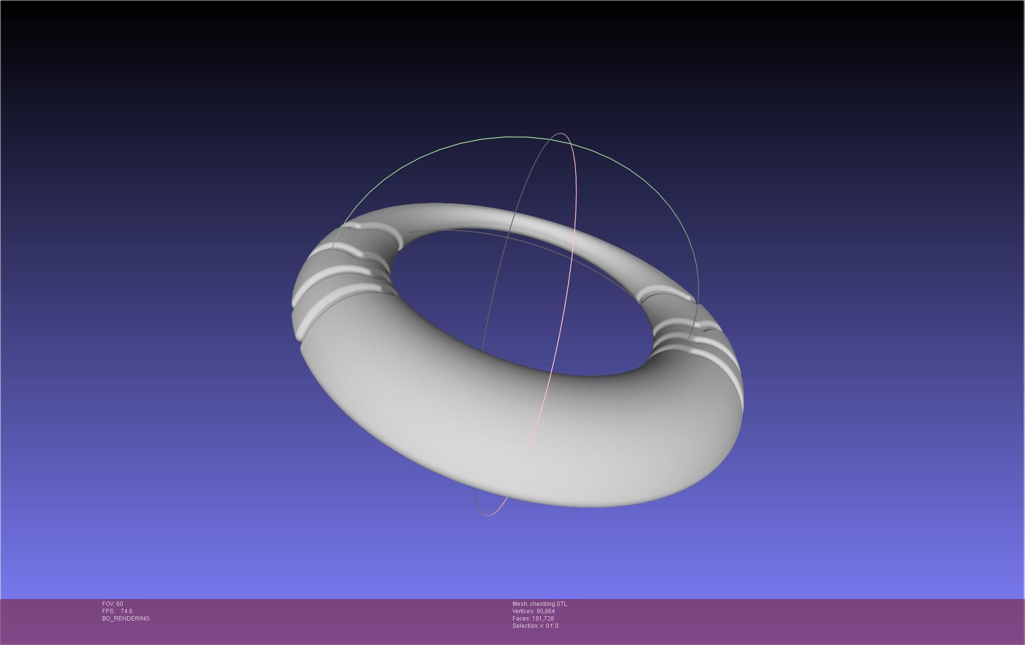 Final Fantasy XIV Dancer Chest Ring Printable Model 3D print model_2