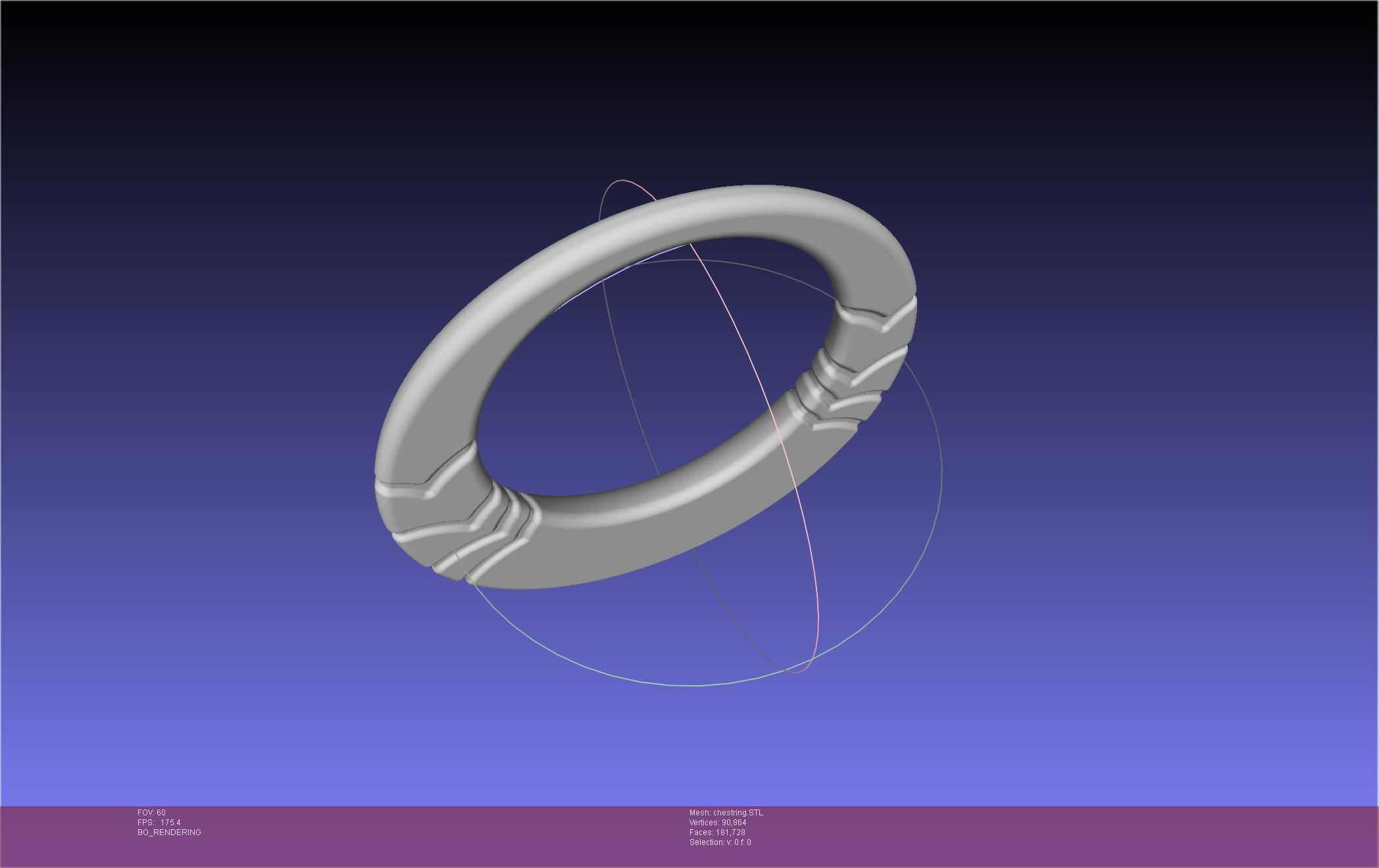 Final Fantasy XIV Dancer Chest Ring Printable Model 3D print model_19
