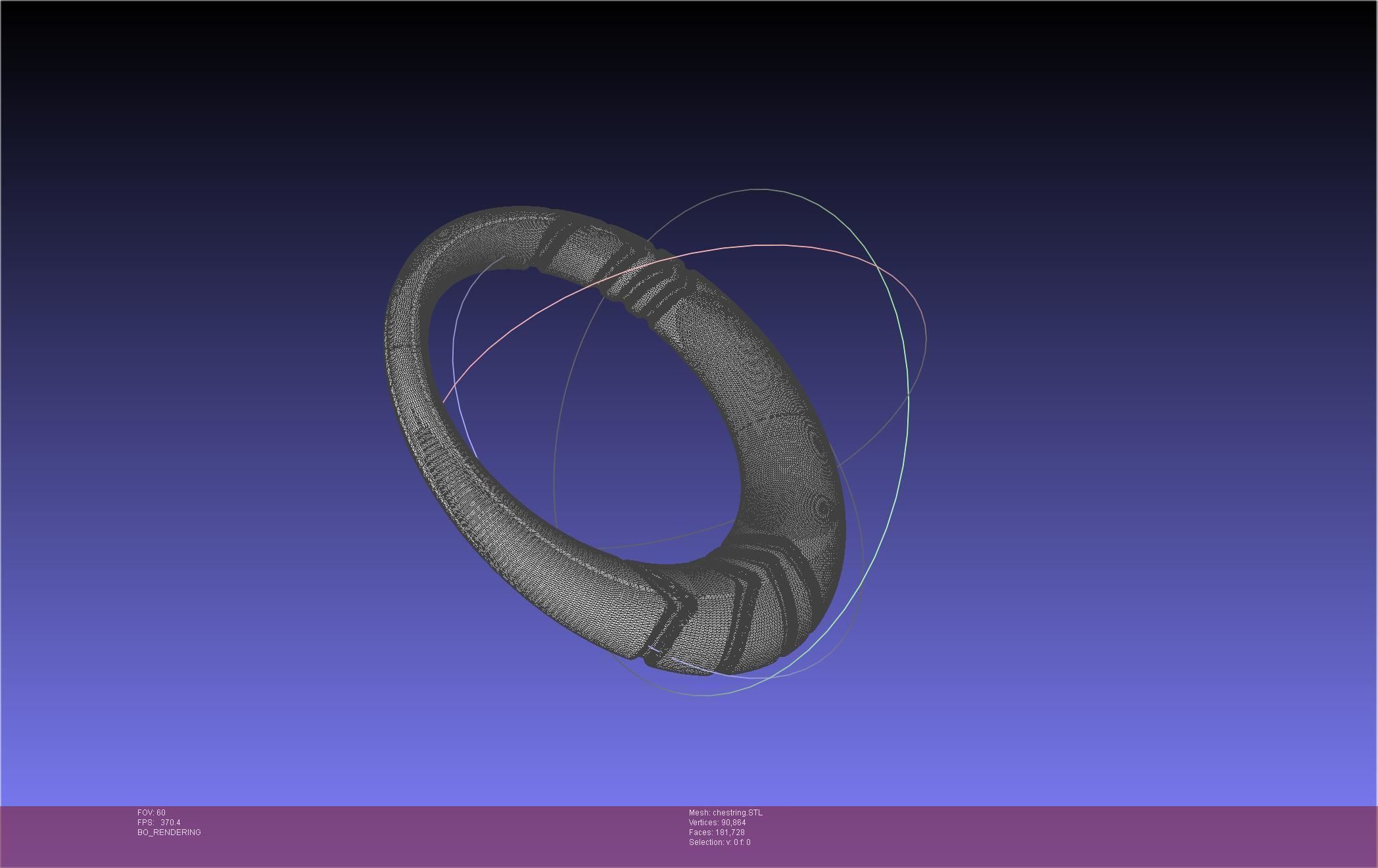 Final Fantasy XIV Dancer Chest Ring Printable Model 3D print model_35