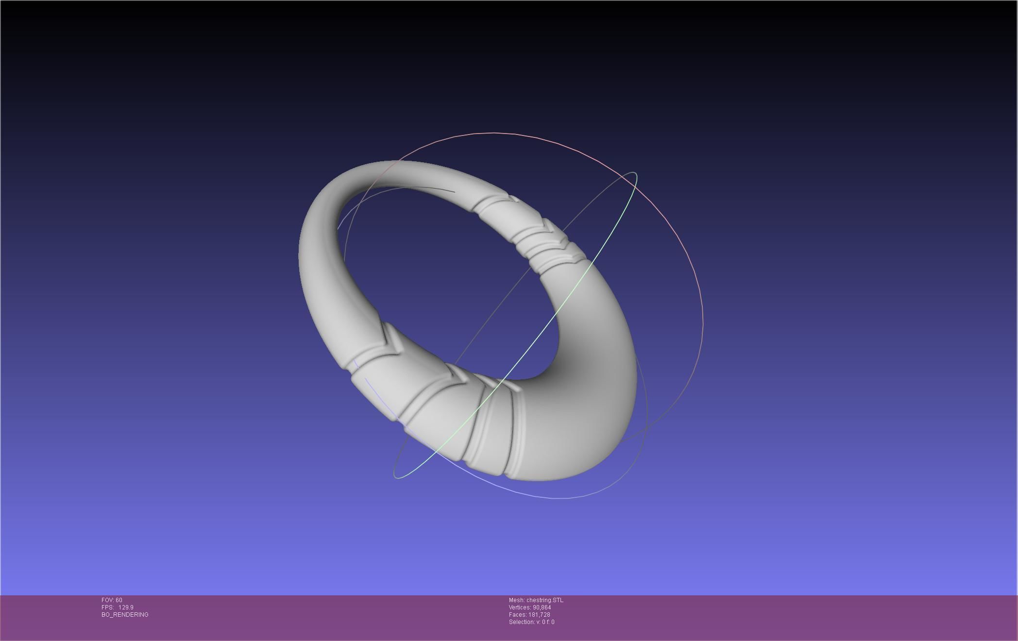 Final Fantasy XIV Dancer Chest Ring Printable Model 3D print model_12