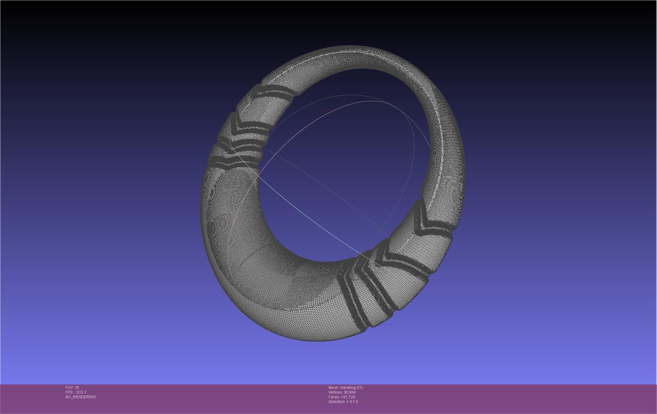 Final Fantasy XIV Dancer Chest Ring Printable Model 3D print model_53