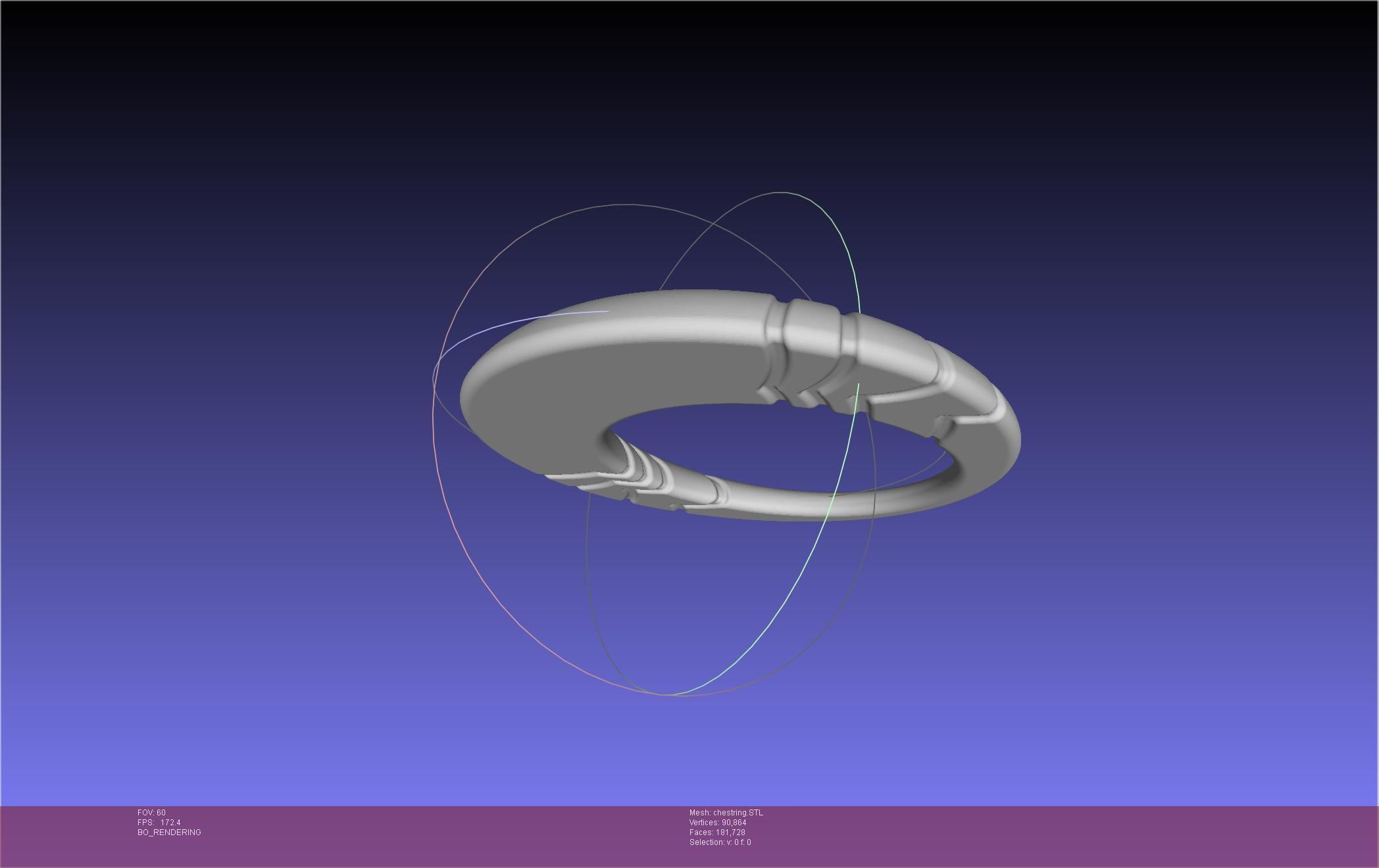 Final Fantasy XIV Dancer Chest Ring Printable Model 3D print model_21