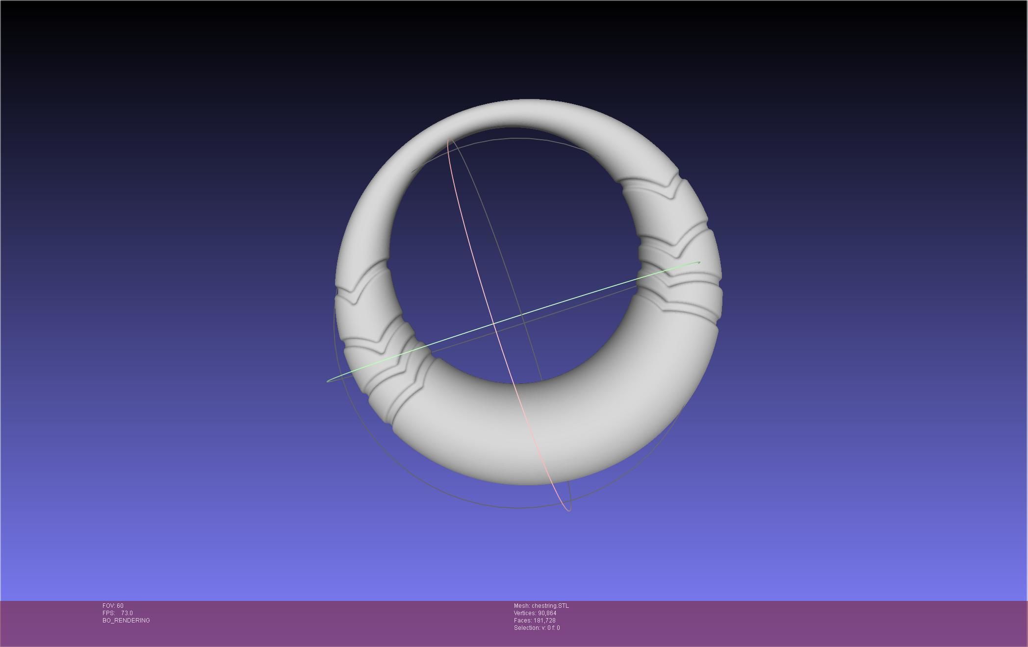 Final Fantasy XIV Dancer Chest Ring Printable Model 3D print model_7