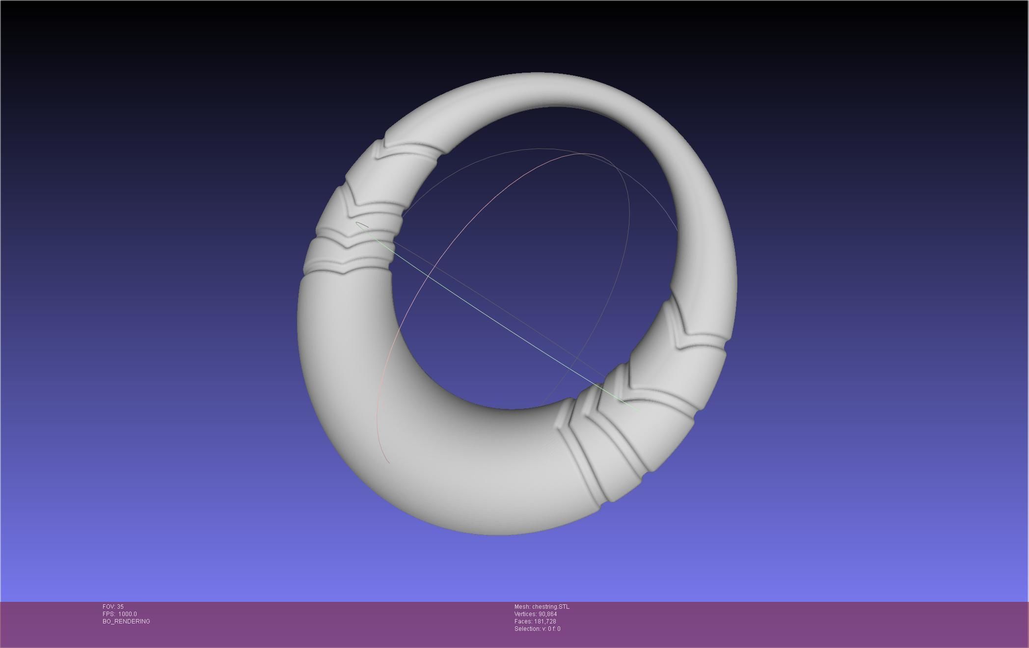 Final Fantasy XIV Dancer Chest Ring Printable Model 3D print model_54