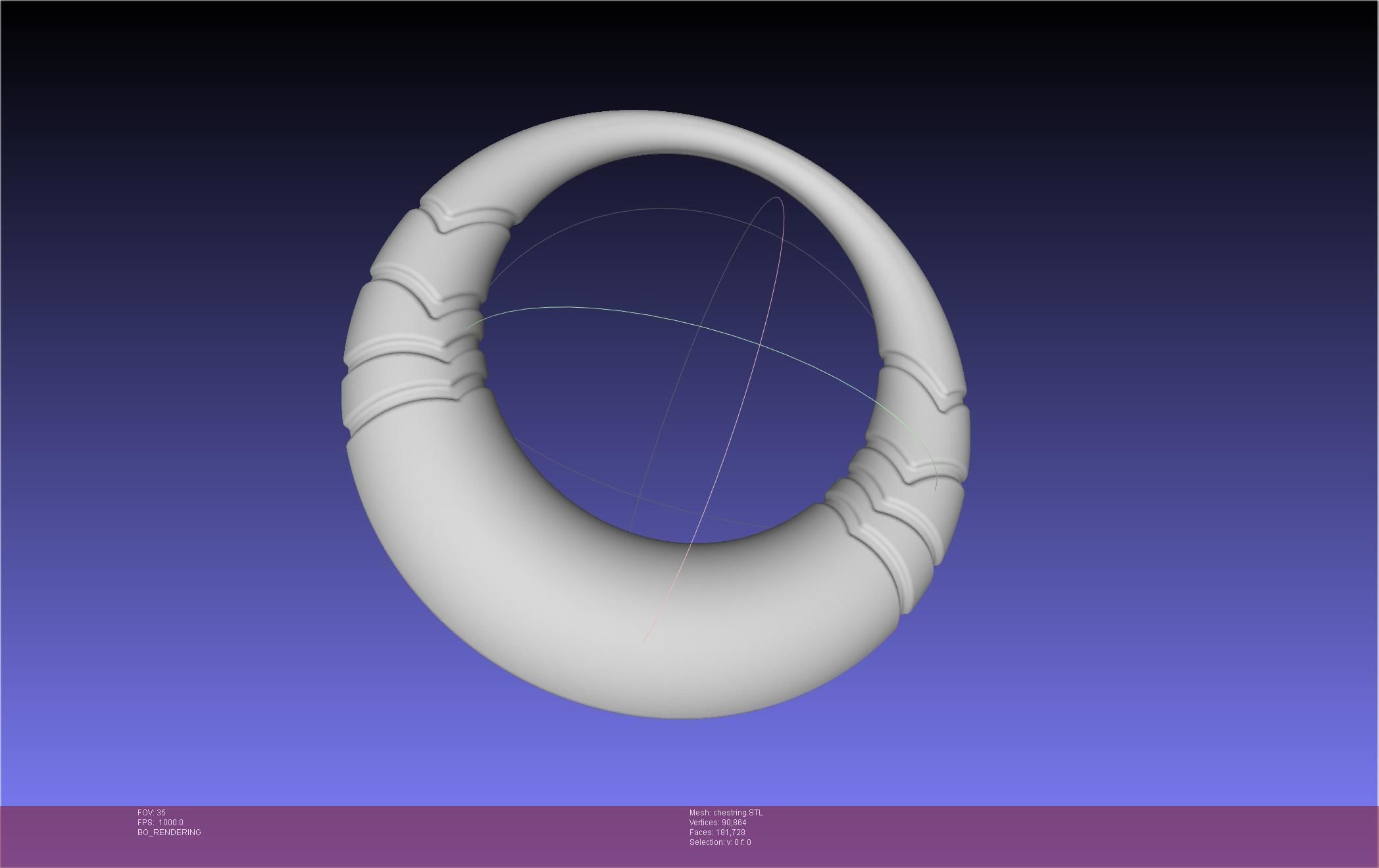 Final Fantasy XIV Dancer Chest Ring Printable Model 3D print model_55