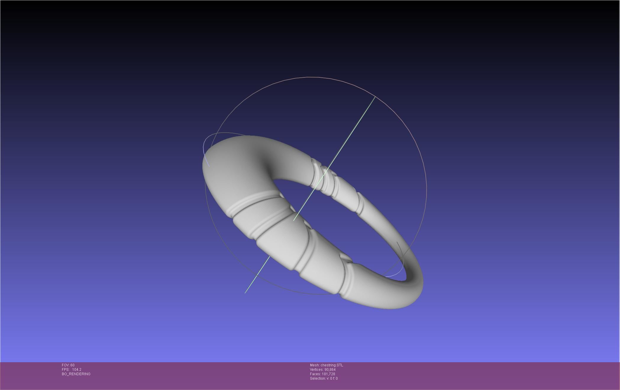 Final Fantasy XIV Dancer Chest Ring Printable Model 3D print model_15