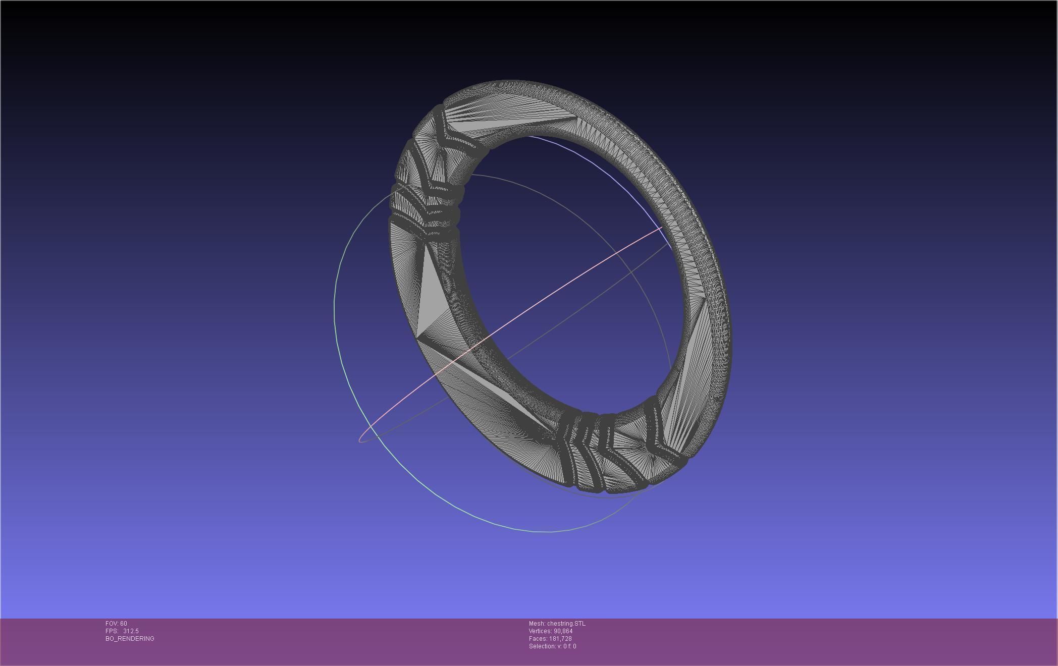 Final Fantasy XIV Dancer Chest Ring Printable Model 3D print model_36