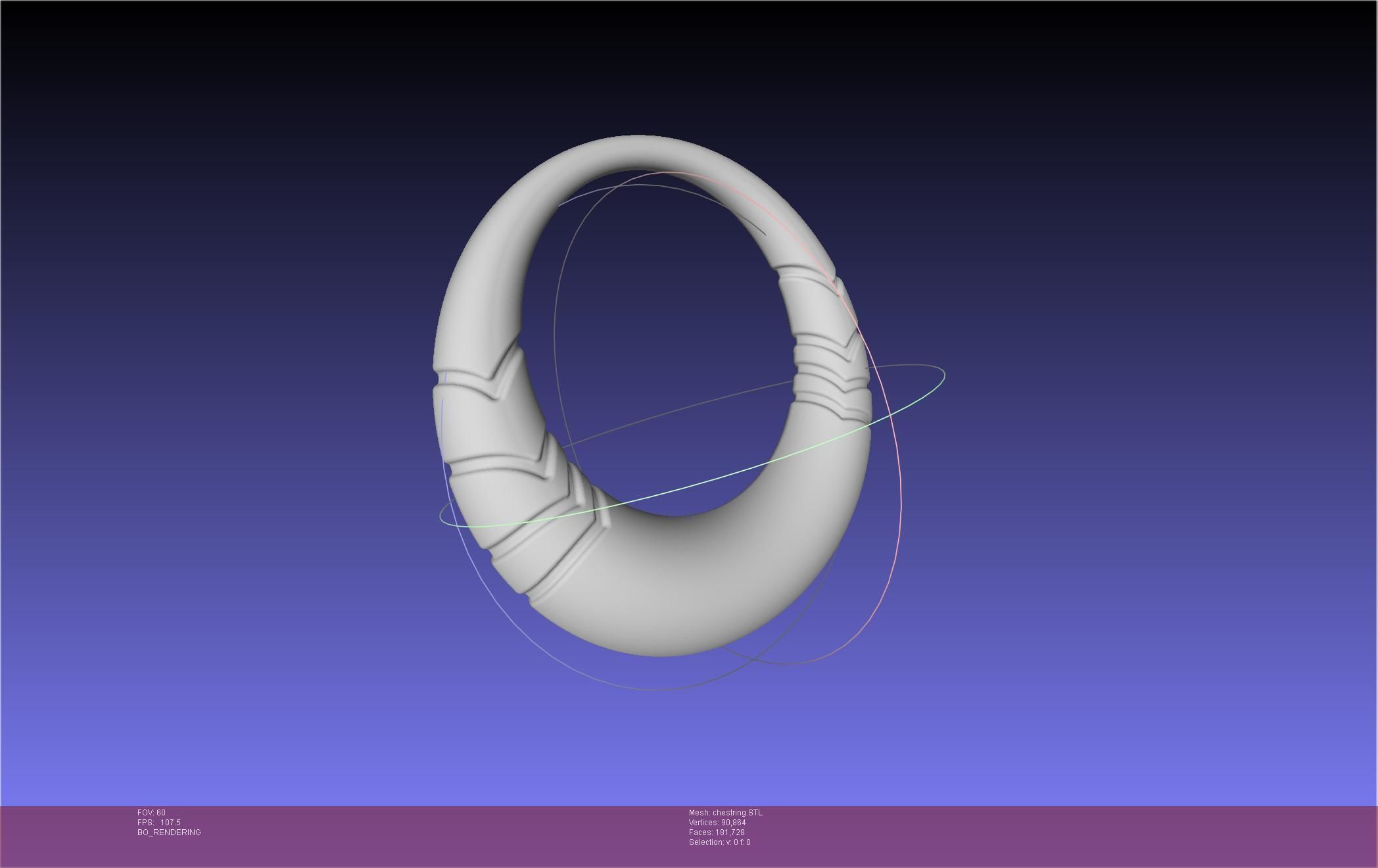 Final Fantasy XIV Dancer Chest Ring Printable Model 3D print model_8