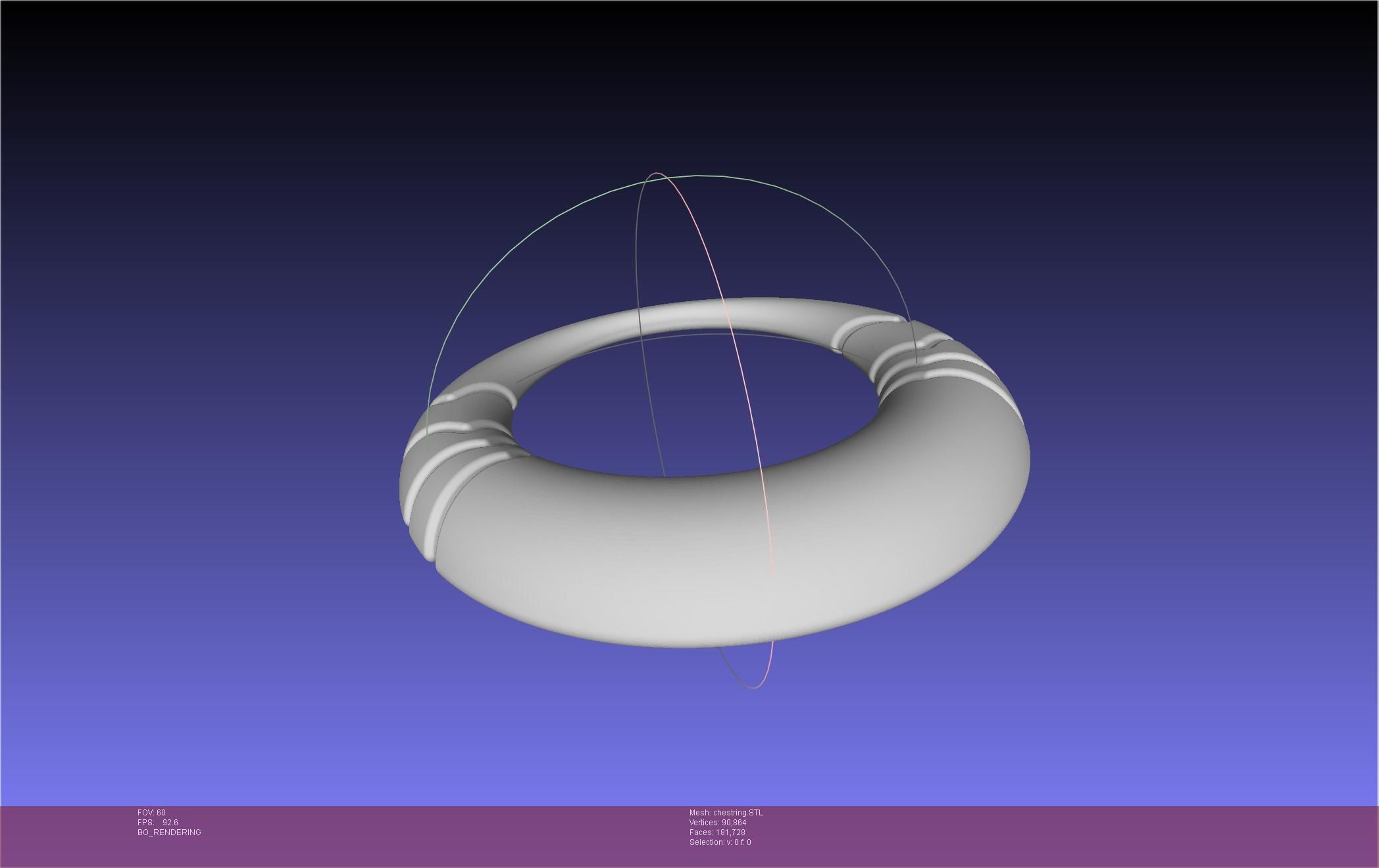 Final Fantasy XIV Dancer Chest Ring Printable Model 3D print model_6