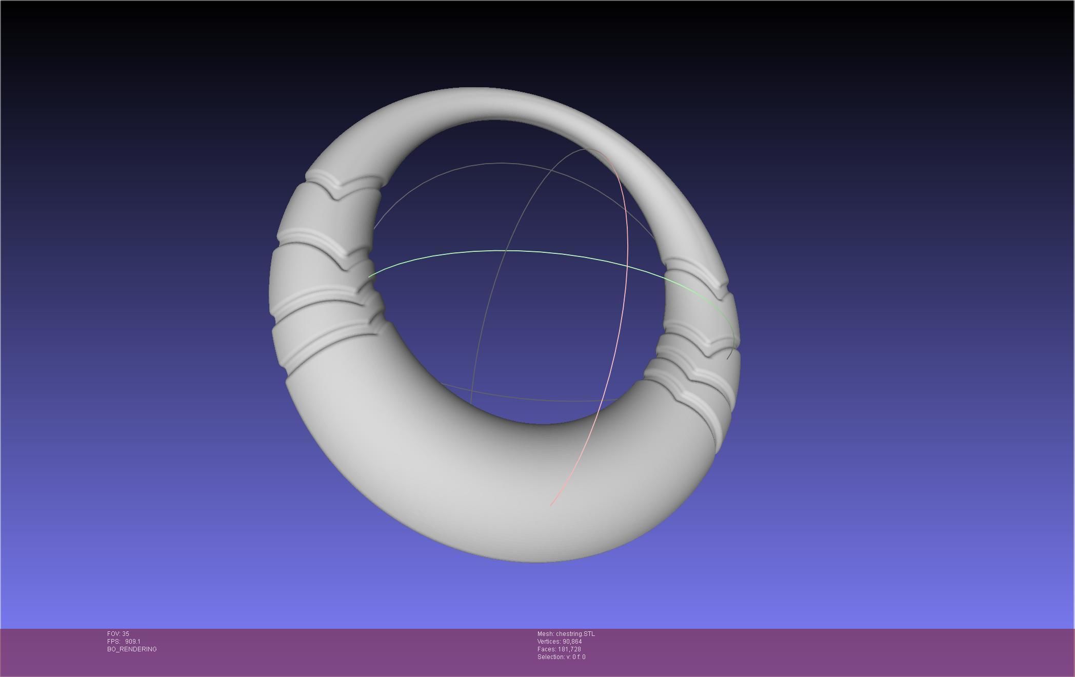 Final Fantasy XIV Dancer Chest Ring Printable Model 3D print model_56