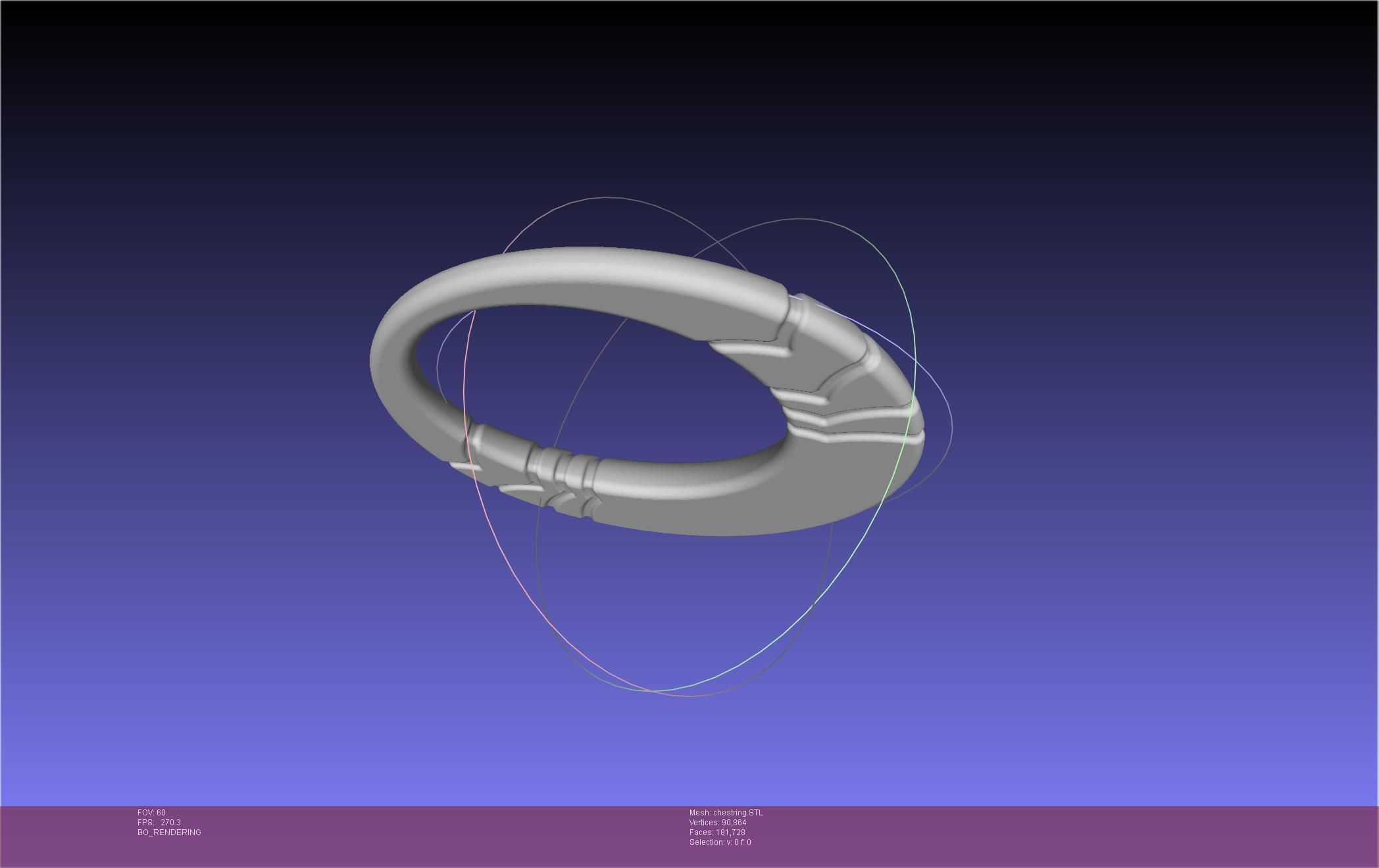 Final Fantasy XIV Dancer Chest Ring Printable Model 3D print model_18