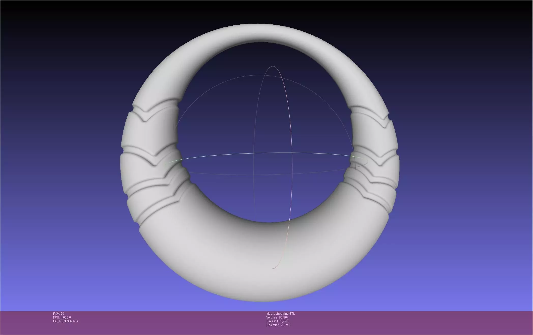 Final Fantasy XIV Dancer Chest Ring Printable Model 3D print model_0