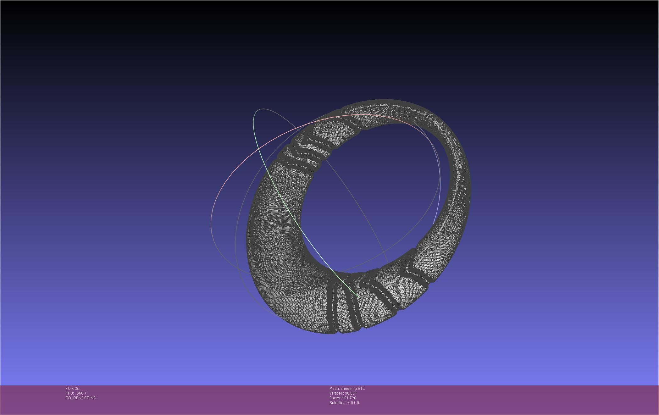 Final Fantasy XIV Dancer Chest Ring Printable Model 3D print model_50