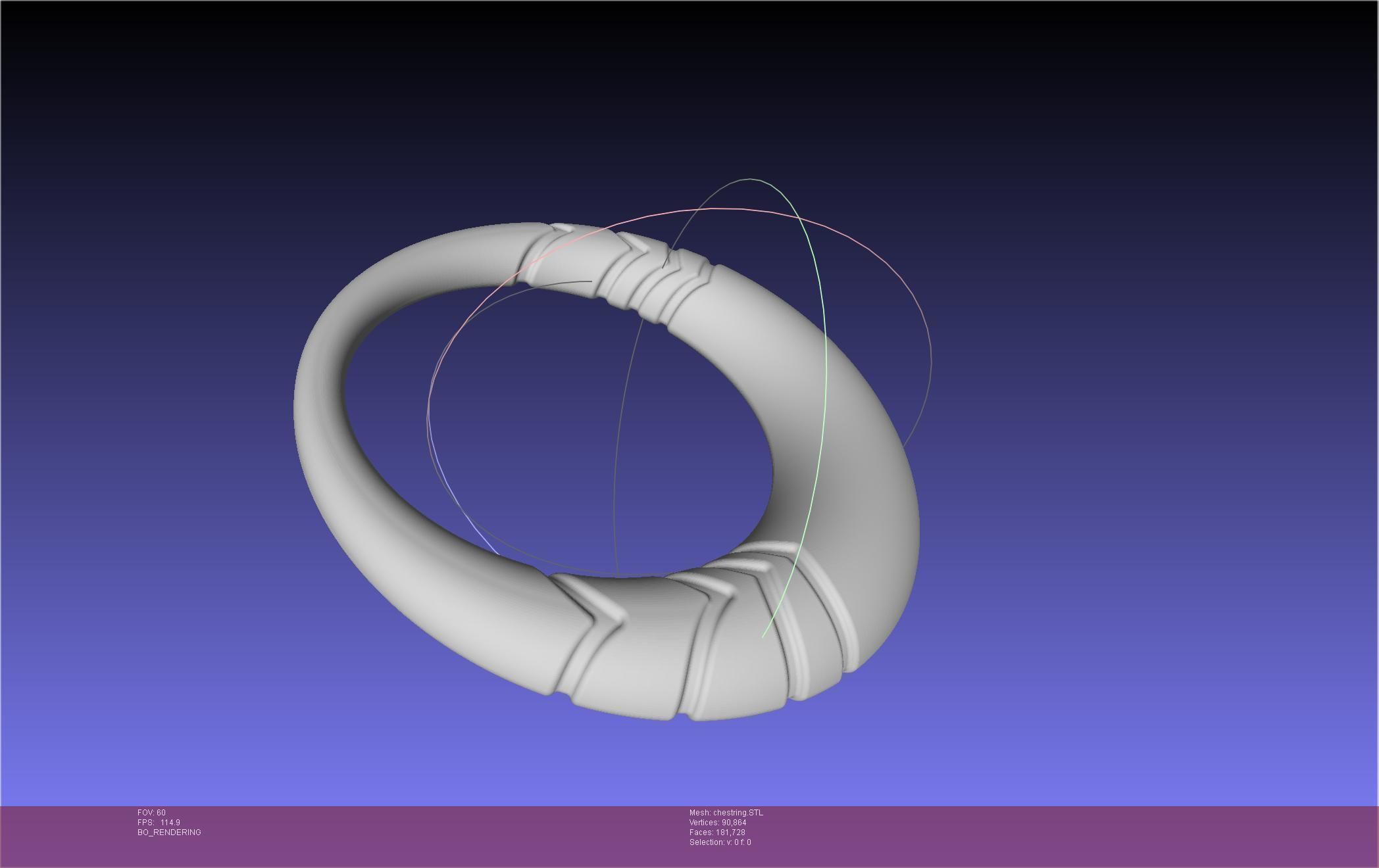 Final Fantasy XIV Dancer Chest Ring Printable Model 3D print model_3